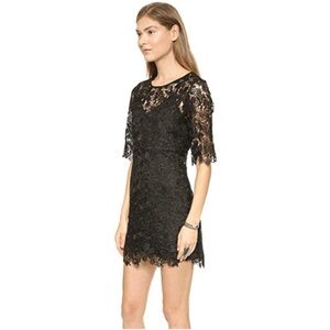 NWT re:named Black Lace Mini Cocktail Dress ‘It Would Be You’ Large new!